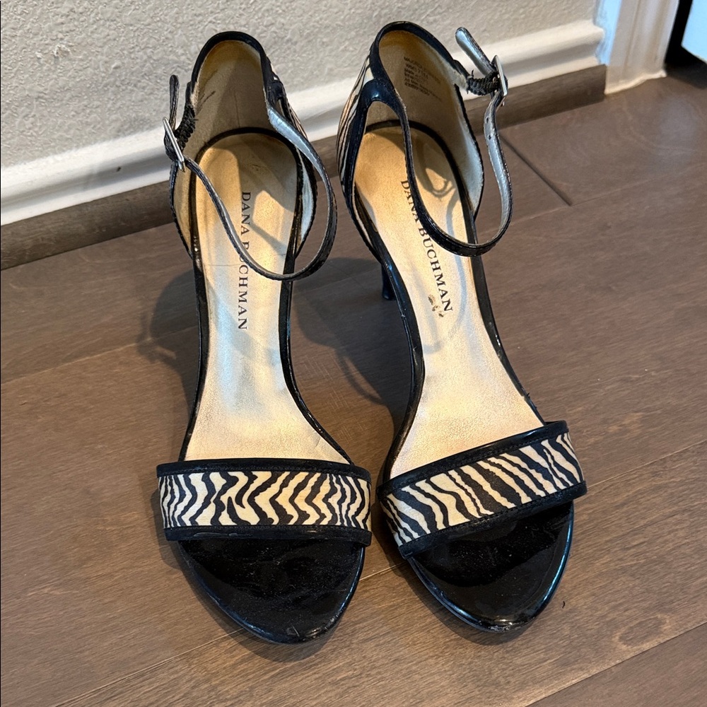 Dana Buchman Zebra Pattern Heels